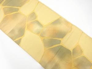 アンティーク　石畳模様織り出し全通袋帯（材料）